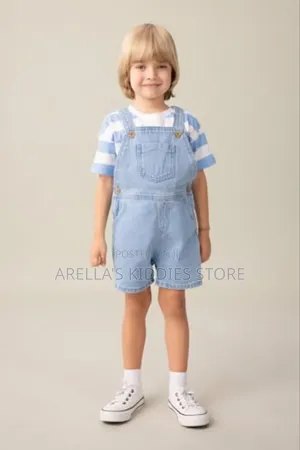 LCW Kids Square Neck Boy Jeans Overalls