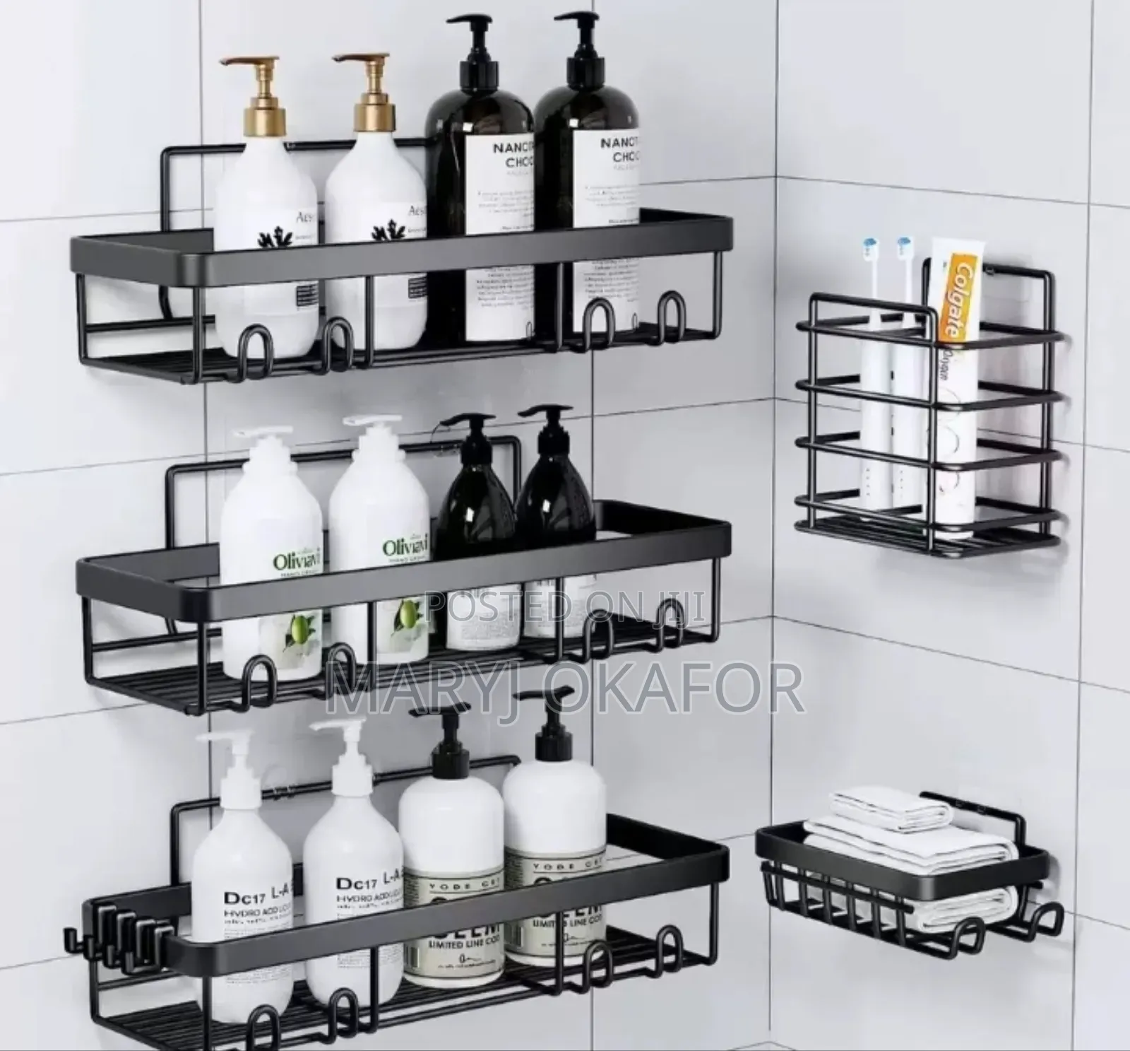 6 in 1 Bathroom Shelf