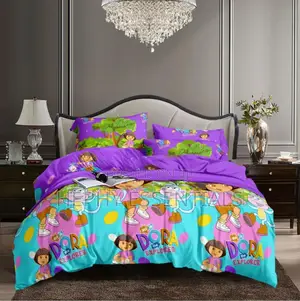 Cartoon Baby Bedsheets With Dora