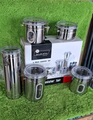 5pcs Stainless Cannister Set