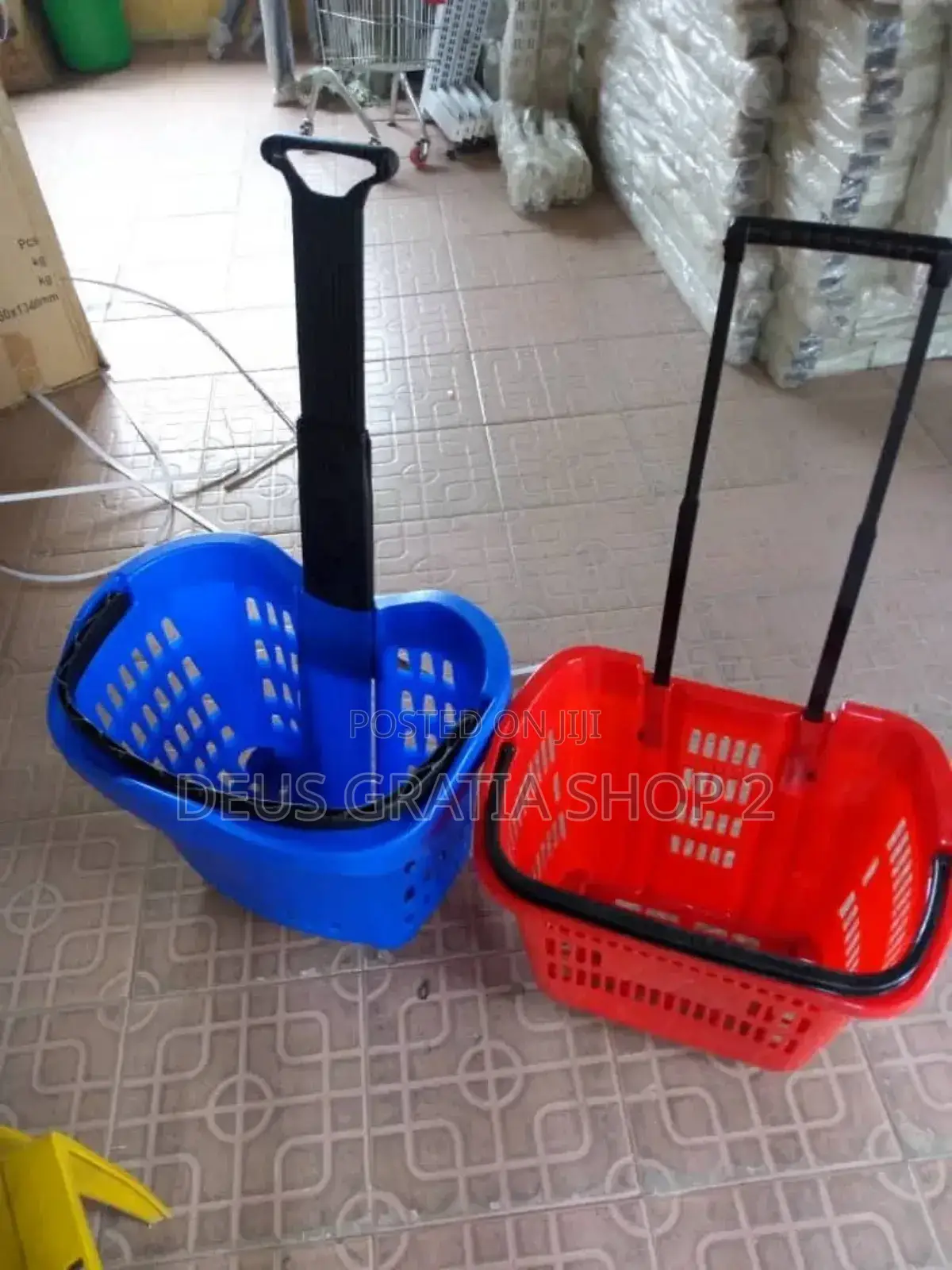Plastic Supermarket Trolley