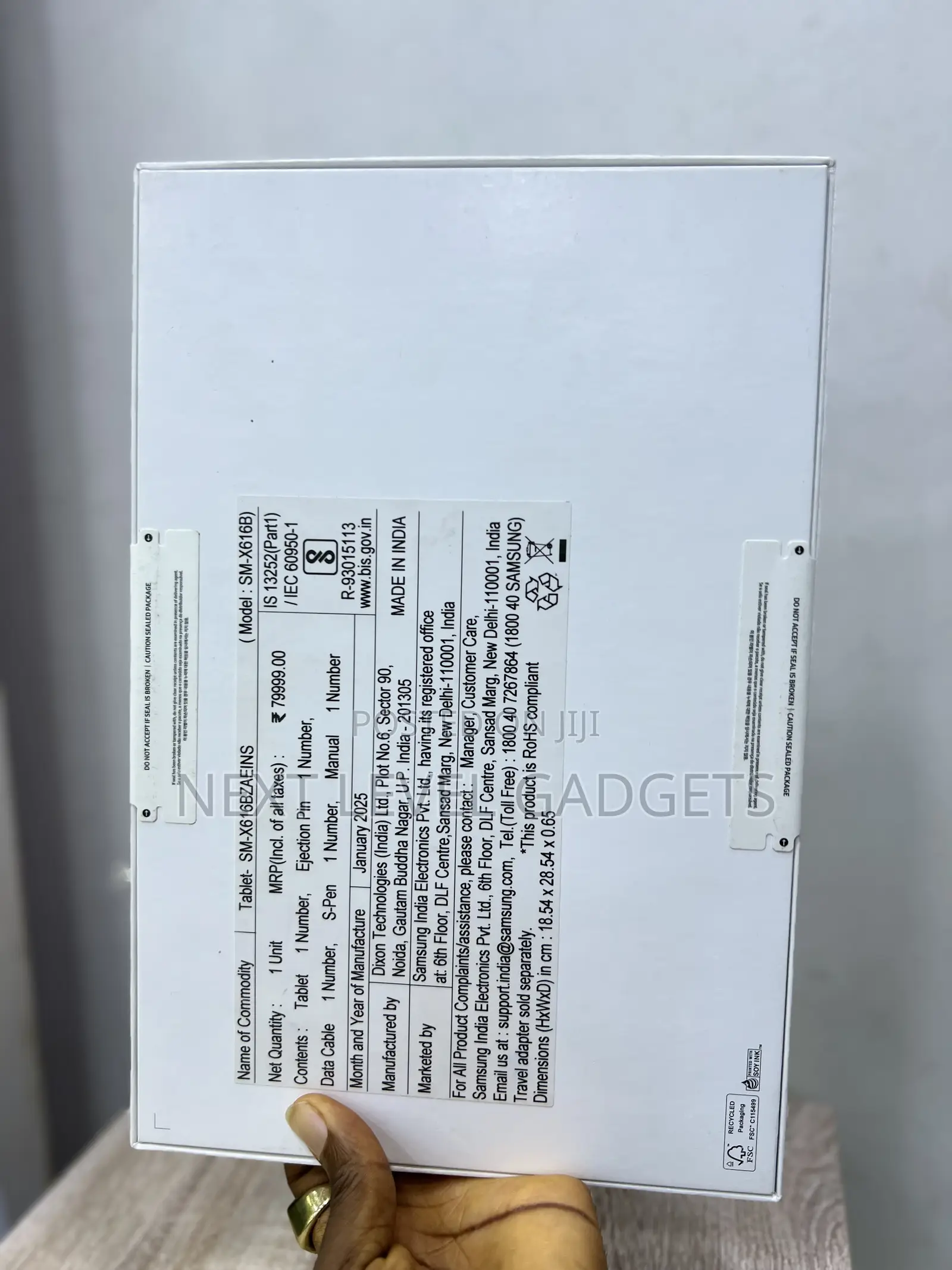 New Samsung Galaxy Tab S9 FE+ 256 GB Black