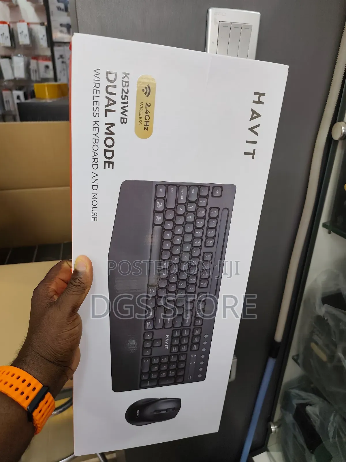 Havit Kb251wb Dual Mode Wireless Keyboard Mouse
