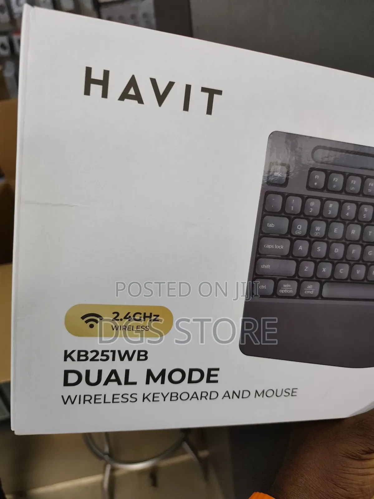 Havit Kb251wb Dual Mode Wireless Keyboard Mouse