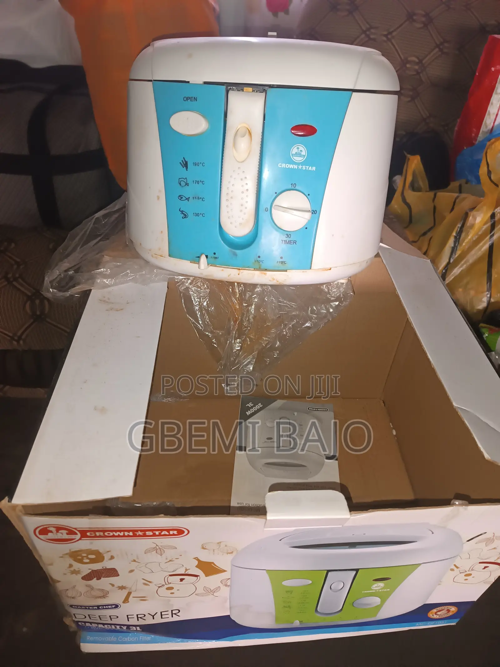 Masterchef Crownstar Deep Fryer 3l 2000watts