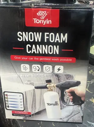 Tonyin Snow Foam Cannon With A Trigger Gun And Five Nozzles.