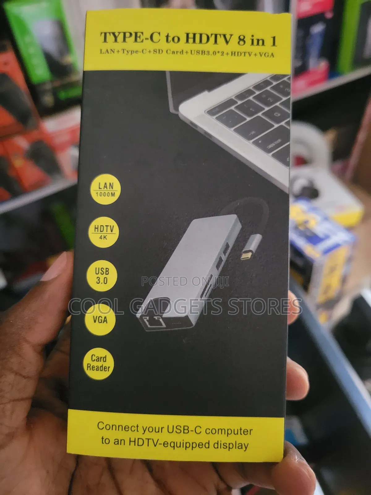 Type C to HDTV 8 in 1 Adapter