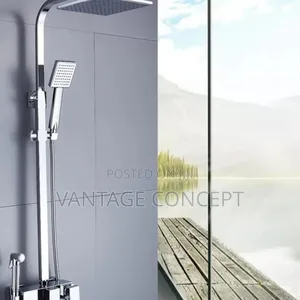 Chrome Standing Shower