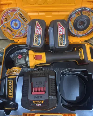 Ingco 42v Cordless Angle Grinder Kit