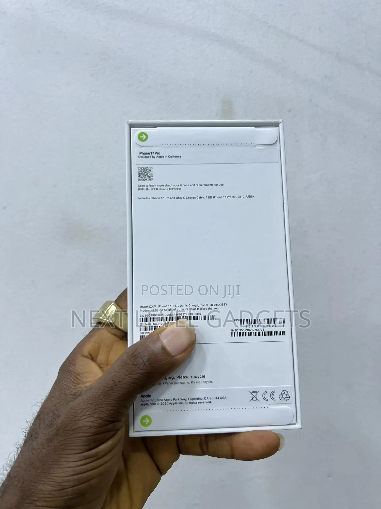 New Apple iPhone 17 Pro 512 GB Orange