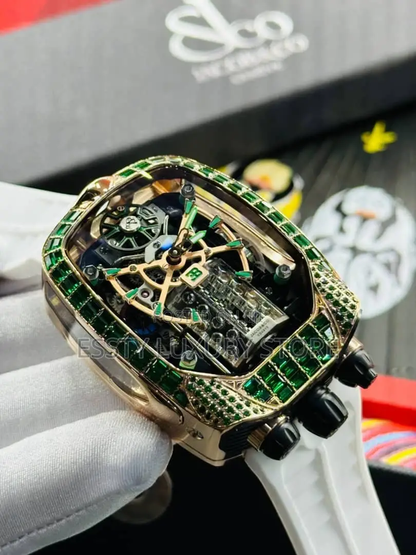 Automatic Engine Jacob Co Bugatti Wristwatch