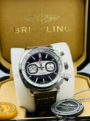 High Quality Breitling Leather Wristwatch