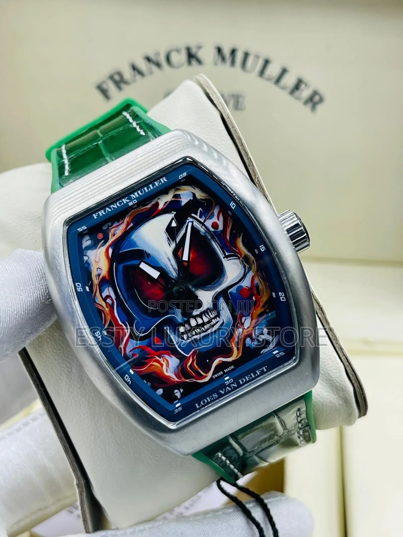 Automatic Engine Frank Muller Leather Wristwatch