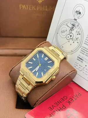 Patek Phillipe Geneve, Stainless Steel, Unisex Chain Watch, With Date,