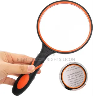 Usa Magnifying Glass, 10x Handheld Reading Magnifier With Non-Slip