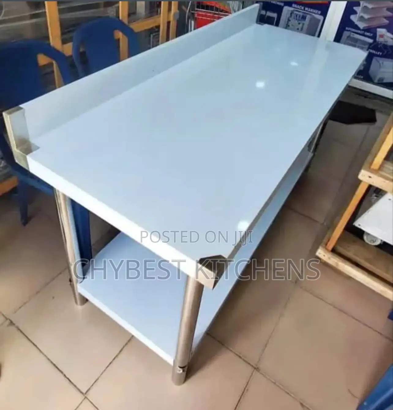 5ft Working Table With Back End