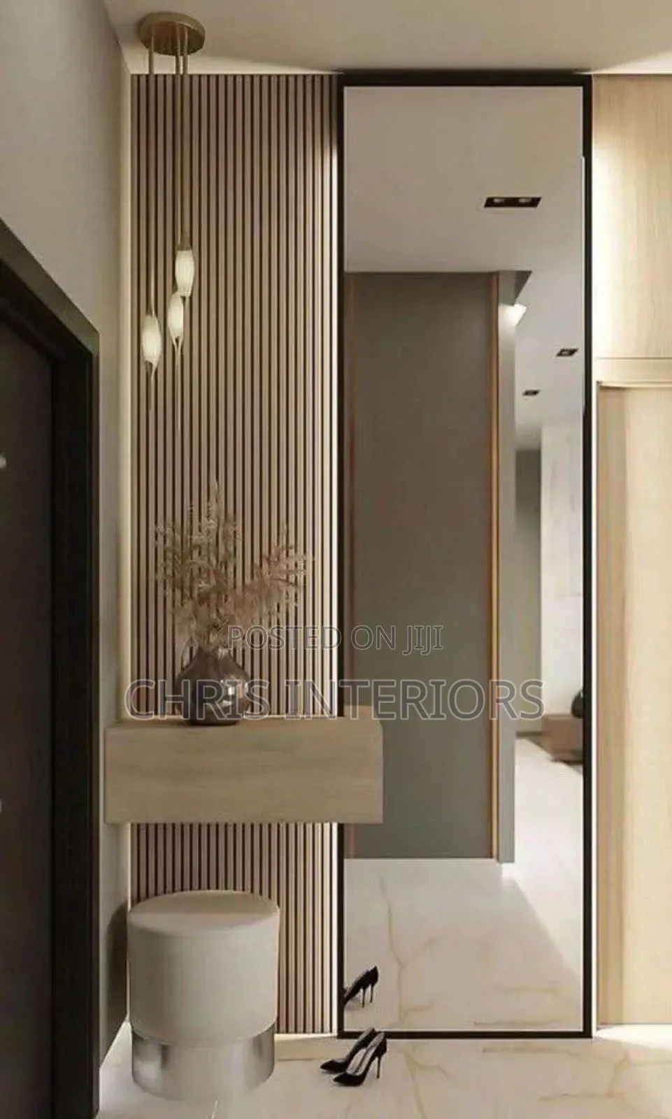 Fluted Panel Tv Console