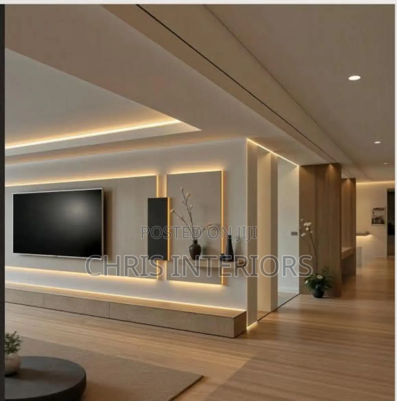Fluted Panel Tv Console