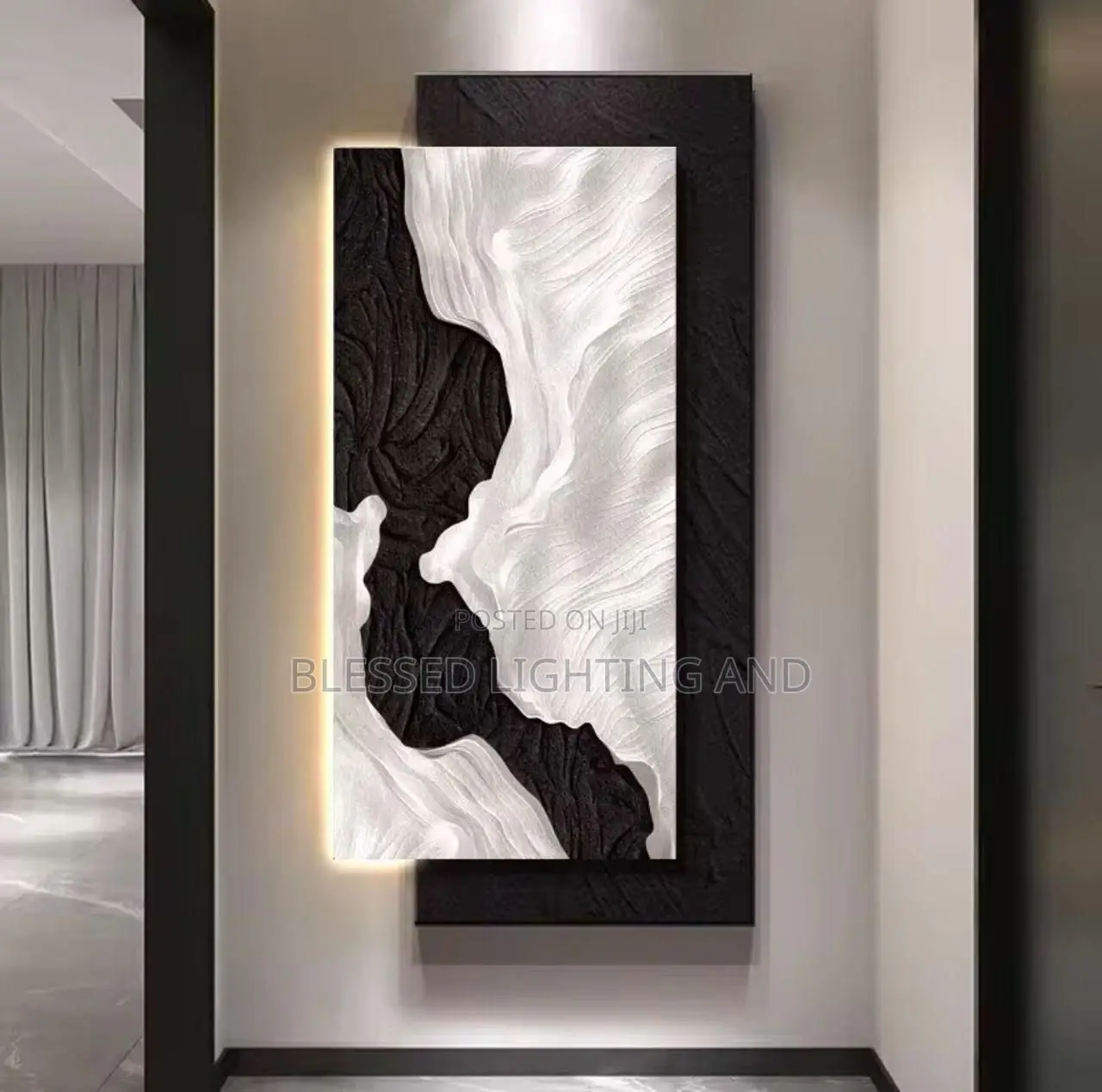 Size 60 by 120cm Led 3d Art Frame Wall Decor for Living Room, Corridor