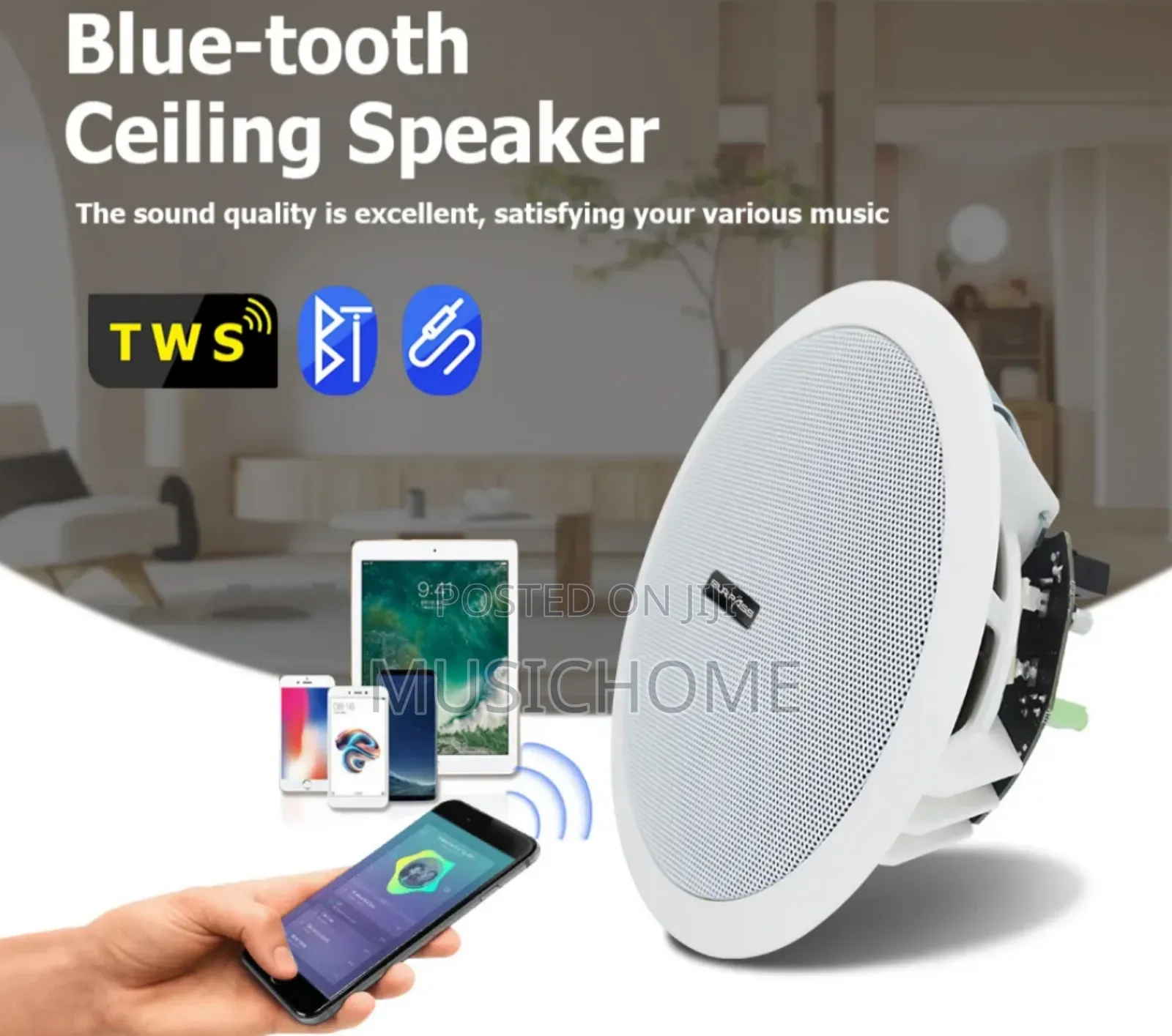 Bass Single Bluetooth Ceiling Speaker