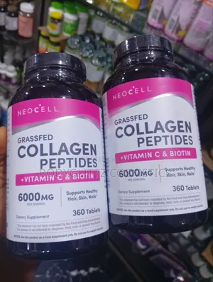 Neocell Grass-Fed Collagen Peptide: Vitamin C Biotin by 360 Tablets