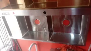 Anti Rust Double Bowl Kitchen Sink With Tray