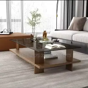Transparent Glass Nordic Coffee Table Corner Unique Creative