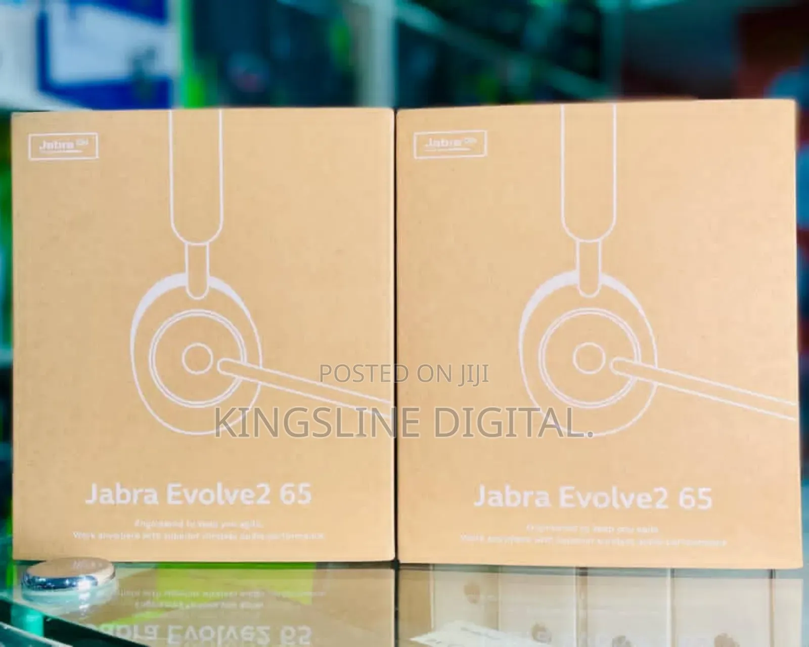 Jabra Evolve2 65 Stereo Wireless Headset With Stand