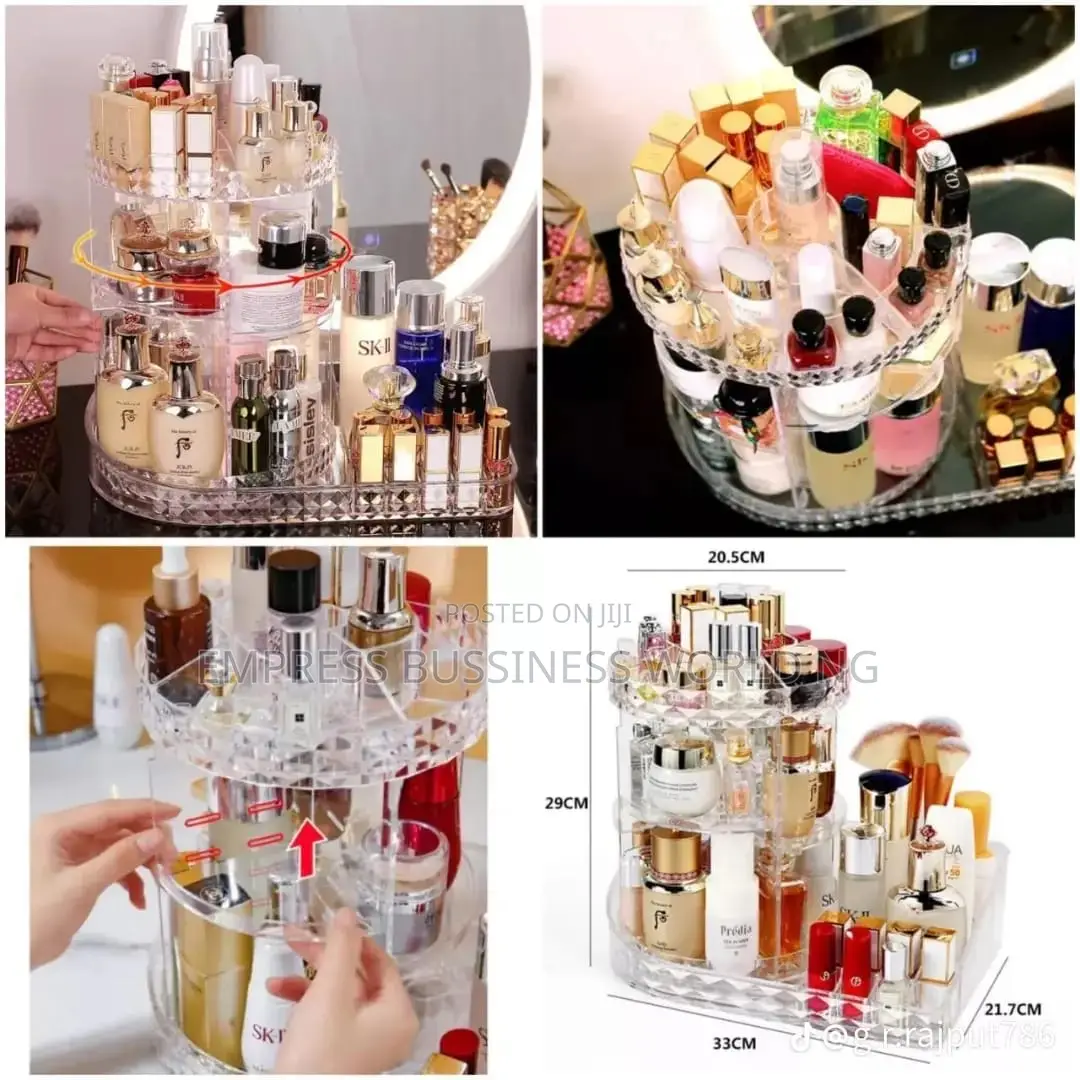 L Shape Acrylic Cosmetics Organizer