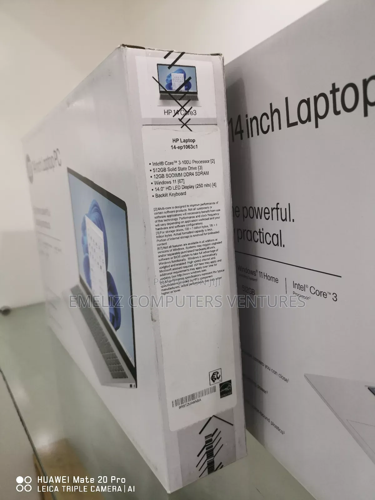New Laptop HP 14S 12GB Intel Core I3 SSD 512GB