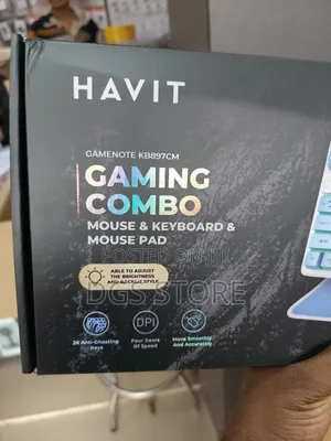 Havit Gamenote Kb897cm Gaming Combo Mouse Keyboard Mouse Pad