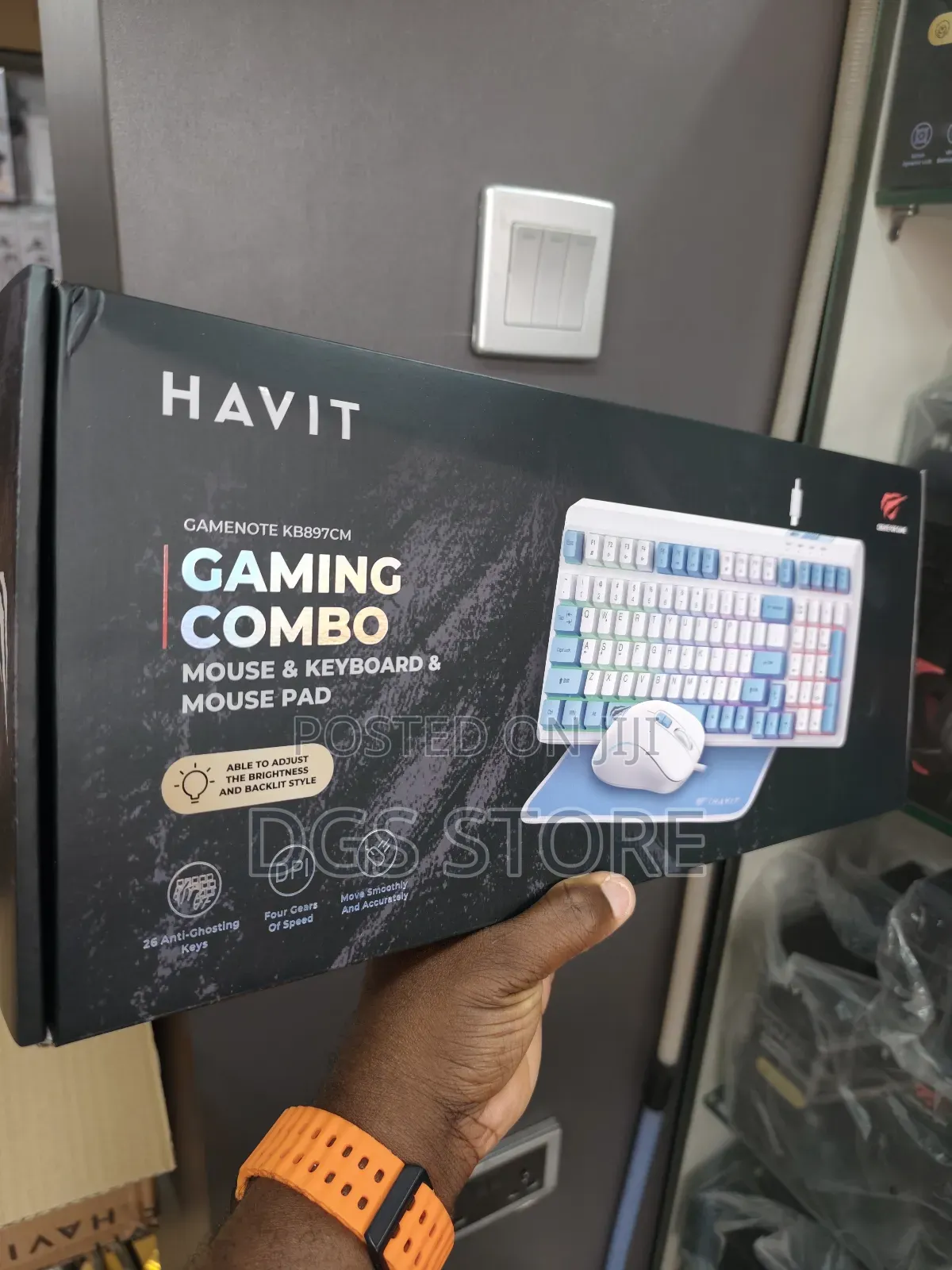 Havit Gamenote Kb897cm Gaming Combo Mouse Keyboard Mouse Pad