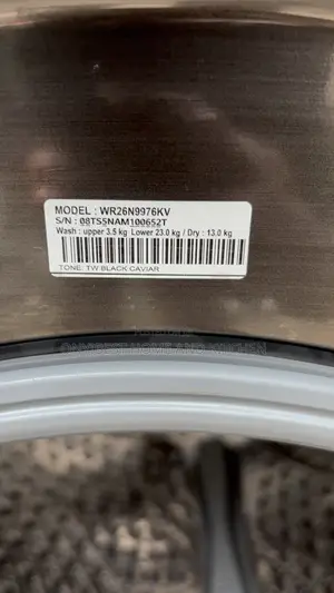 Lg 3.5kg Upper Wash 23.0kg Lower Wash /13.0kg Dry Inverter Washing