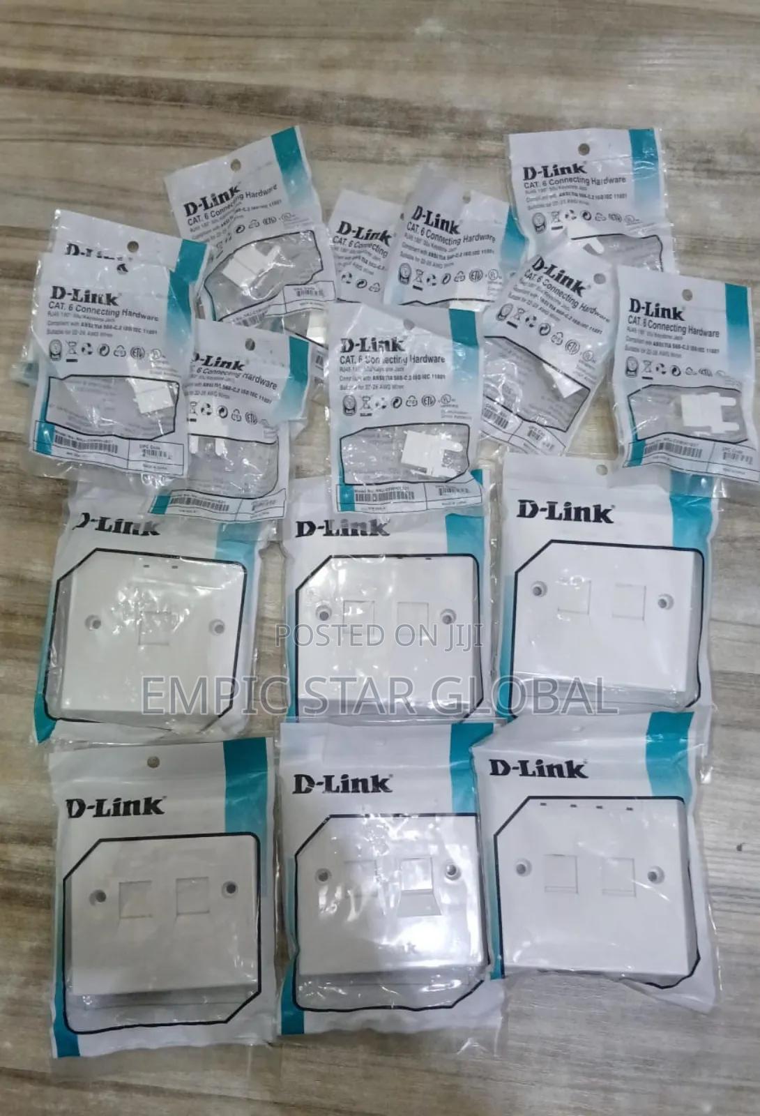 D-link Double Face Plate Cat6 With Keystone Jack