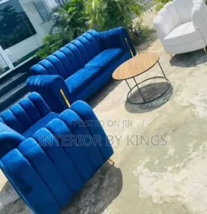 4seater Fabric Sofa + Center Table Can Be Made in Colors of Ur Choice