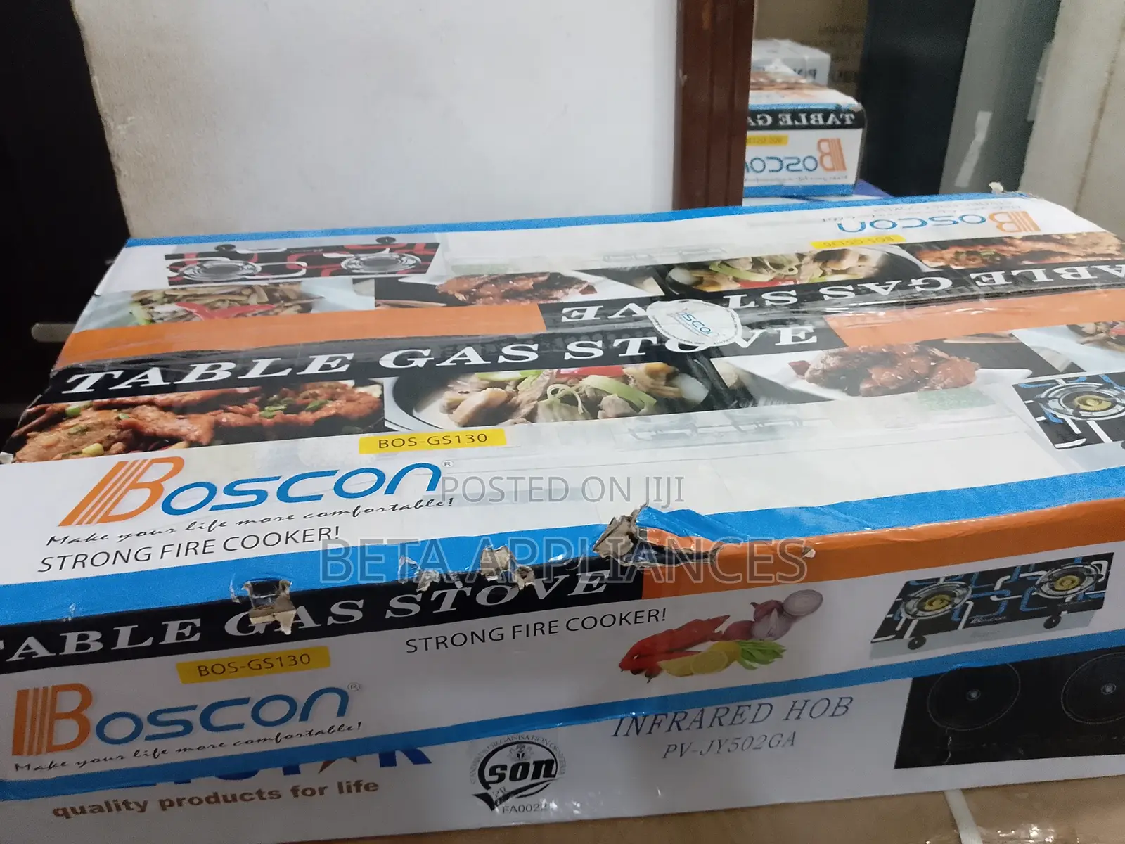 Boscon Double Table Gas Burner Glass