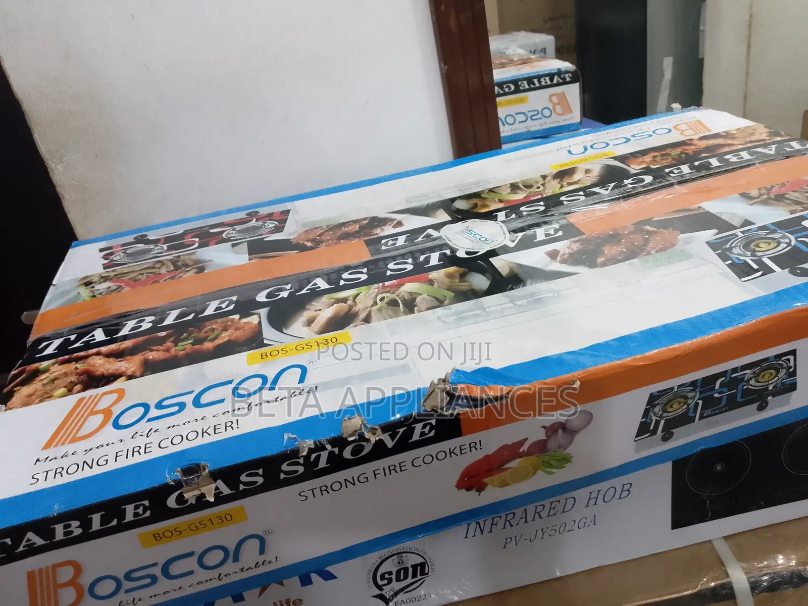 Boscon Tabletop Double Gas Cooker