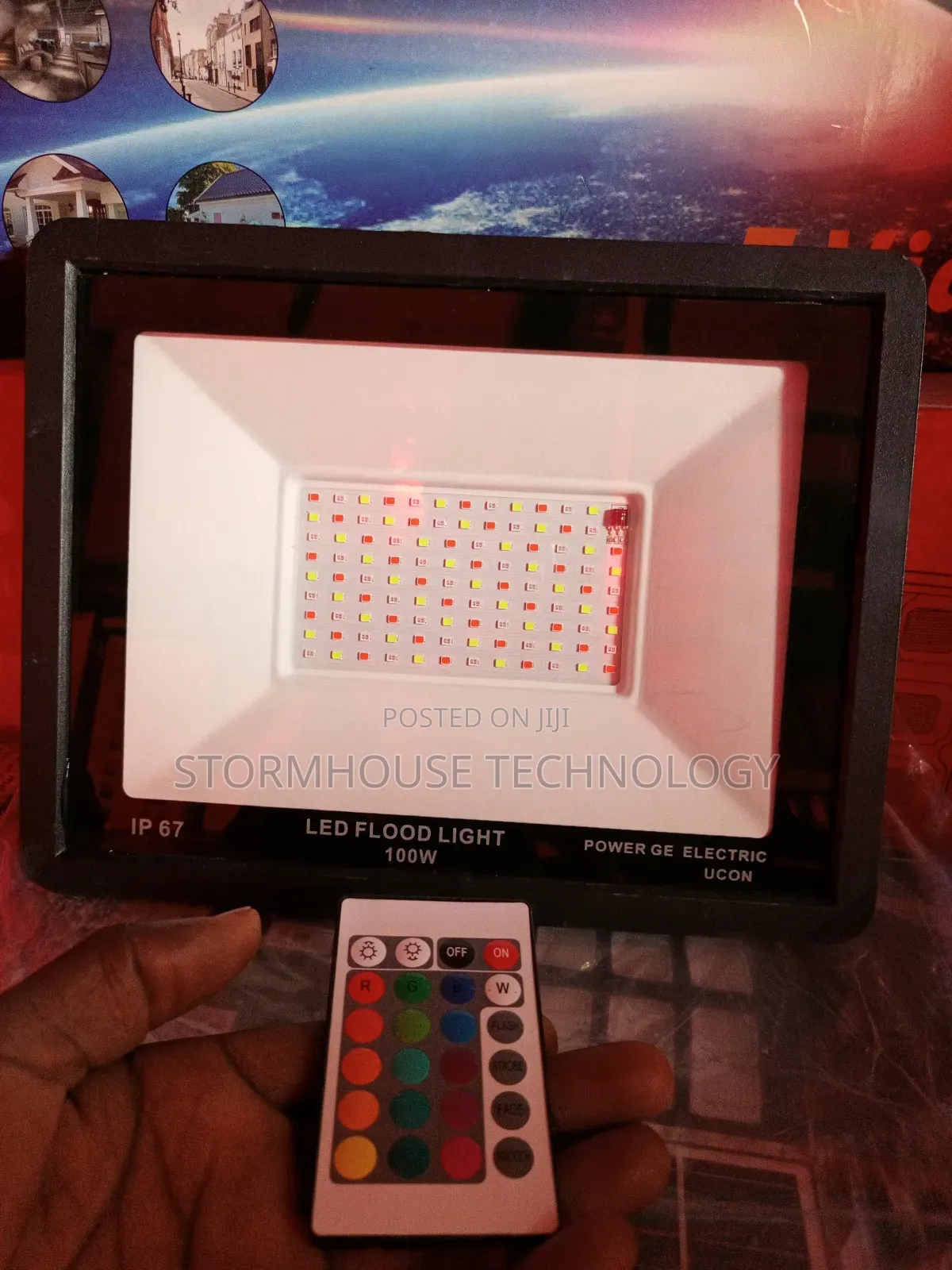 100w RGB Floodlight + Remote Control