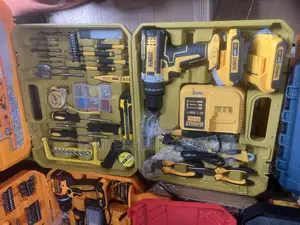 Set of Electrical Hand Tools With Drill Machine