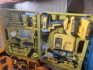 Set of Electrical Hand Tools With Drill Machine