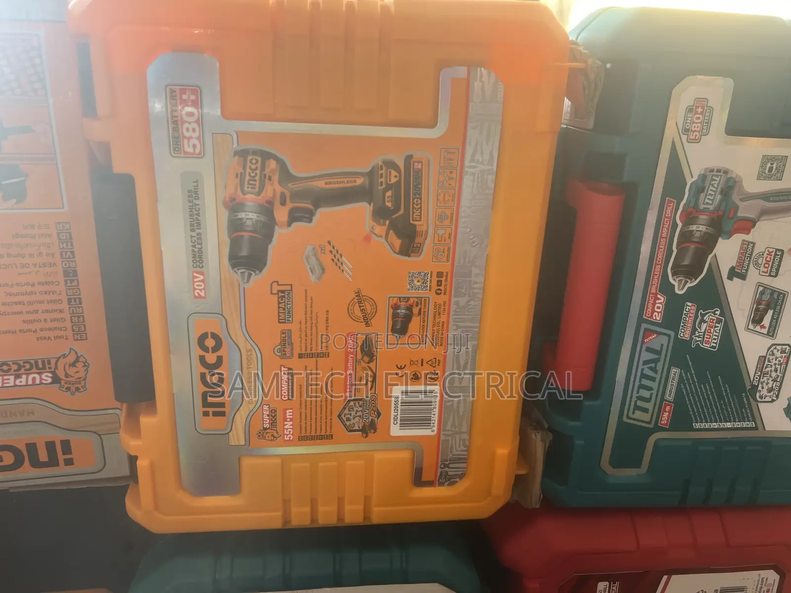 Ingco Complete Set of Electrical Tools With Drill Machine