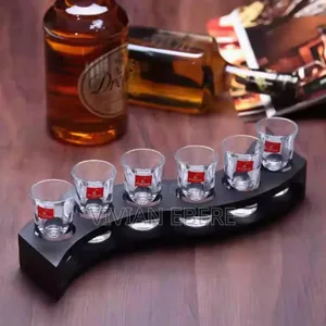 Tequila Rack And 6pcs Glass