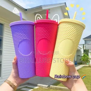 Pimple Cup With Straw