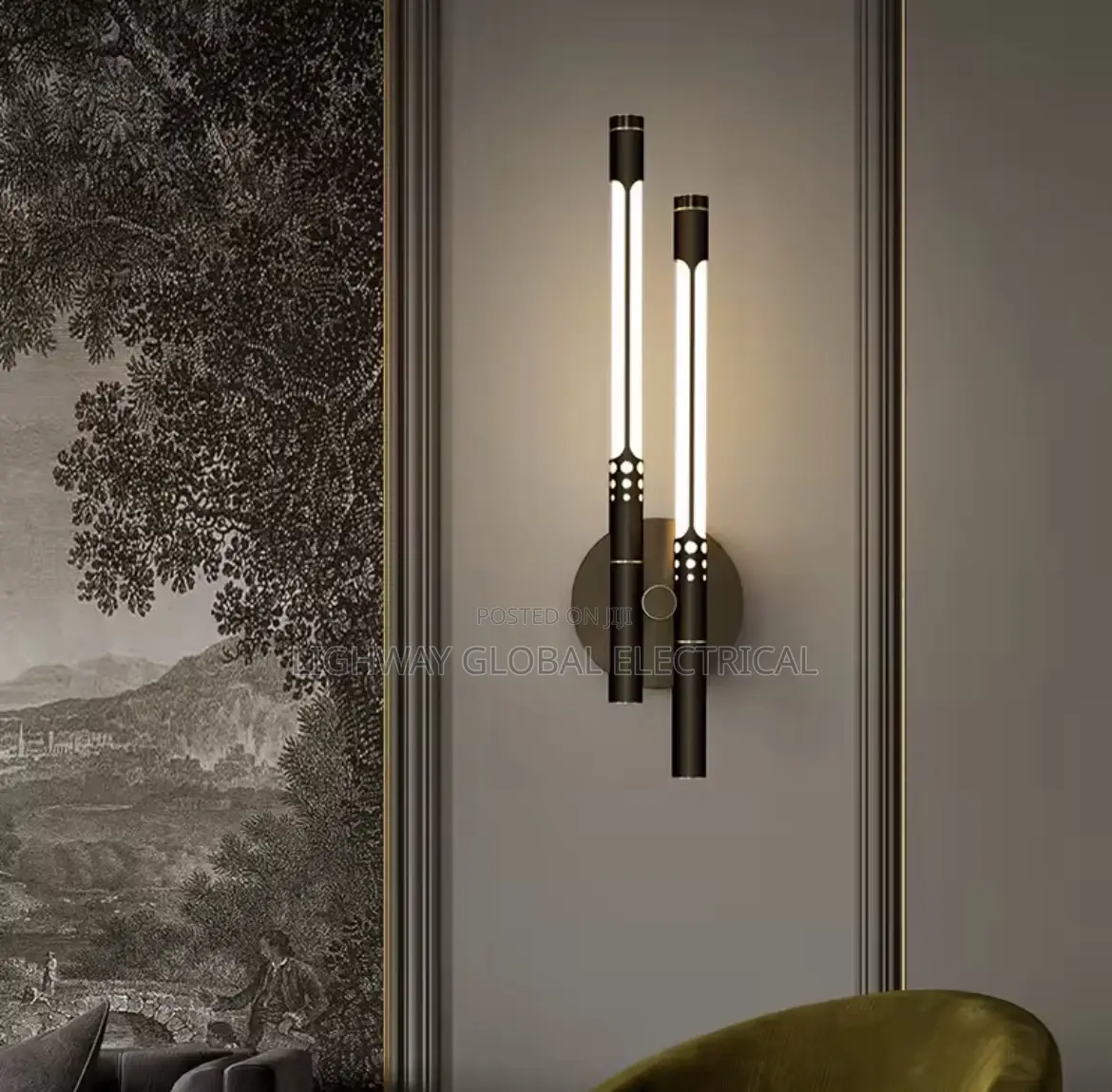 Nordic Modern Long Tube Shaped Wall Light
