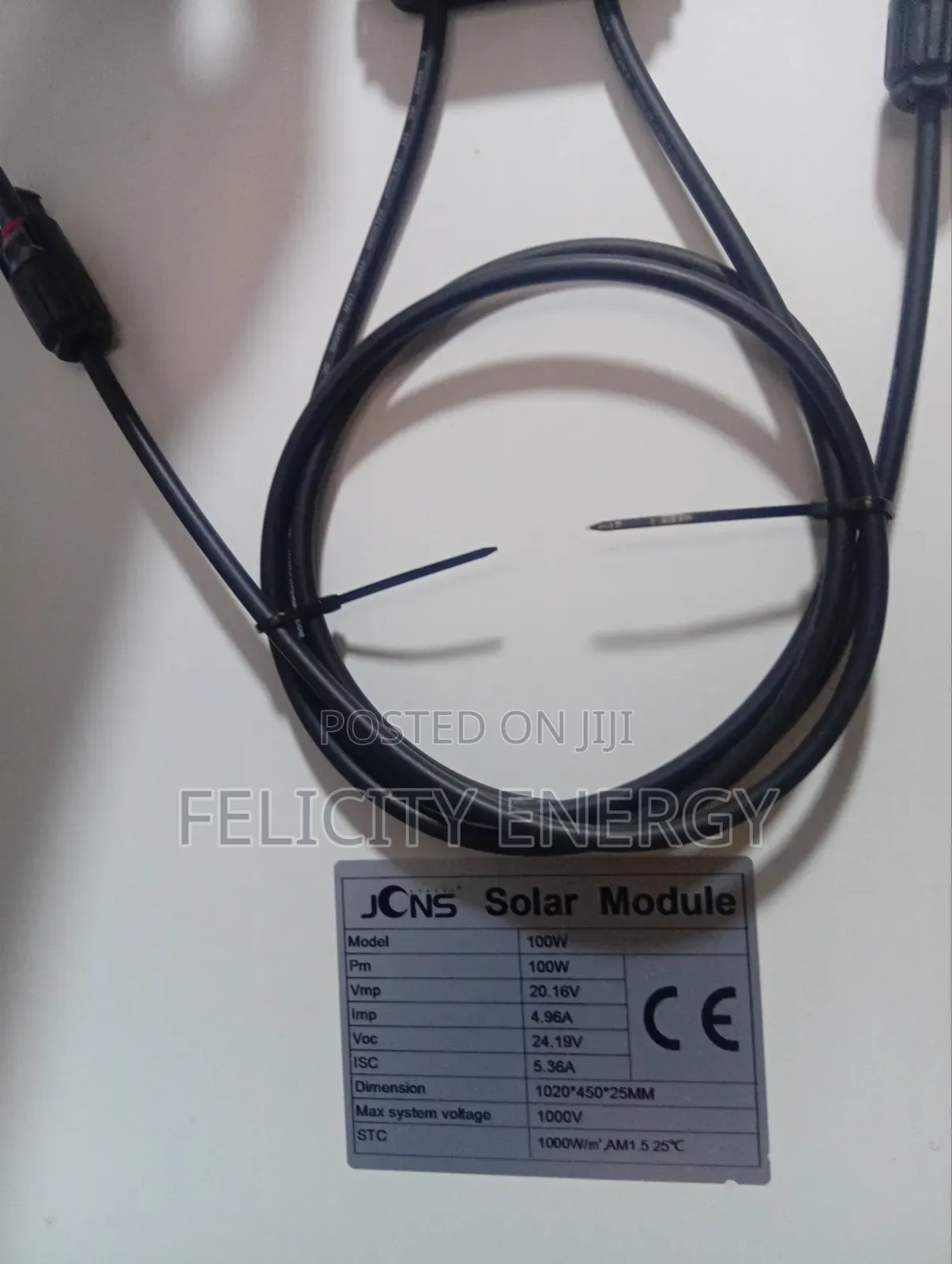 Jinko 100watt Solar Panel (Brand New)