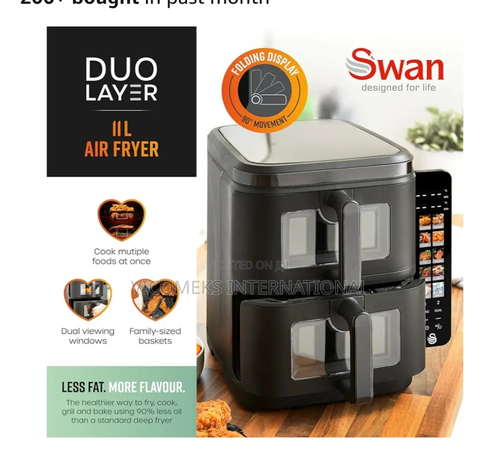 Swan Twin Stack Air Fryer