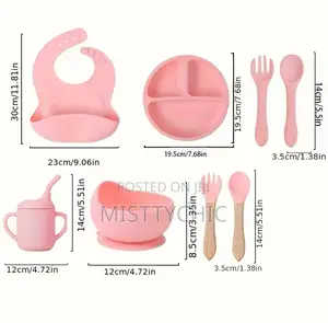 Silicone Baby Feeding Set Microwave Oven Safe