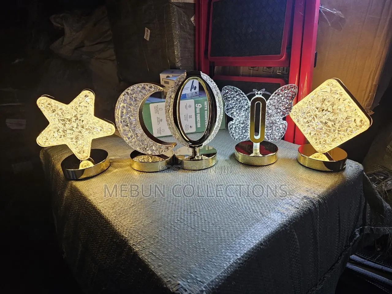 Usb Rechargeable 3d Crystal Table Lamp