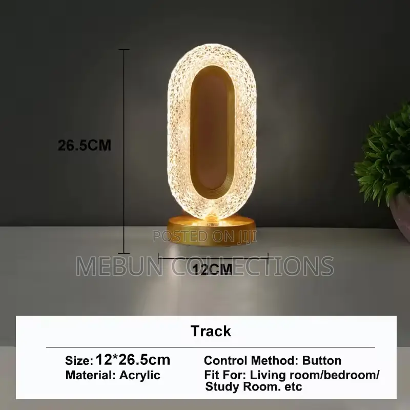 Usb Rechargeable 3d Crystal Table Lamp