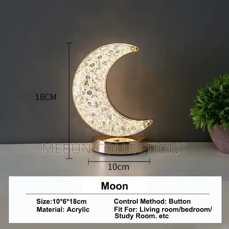Usb Rechargeable 3d Crystal Table Lamp